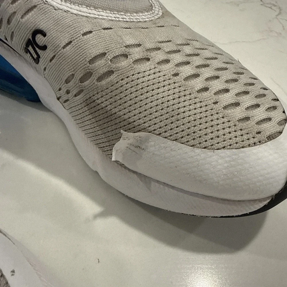 boys nike air max 270 size 6.5 No Tie Laces